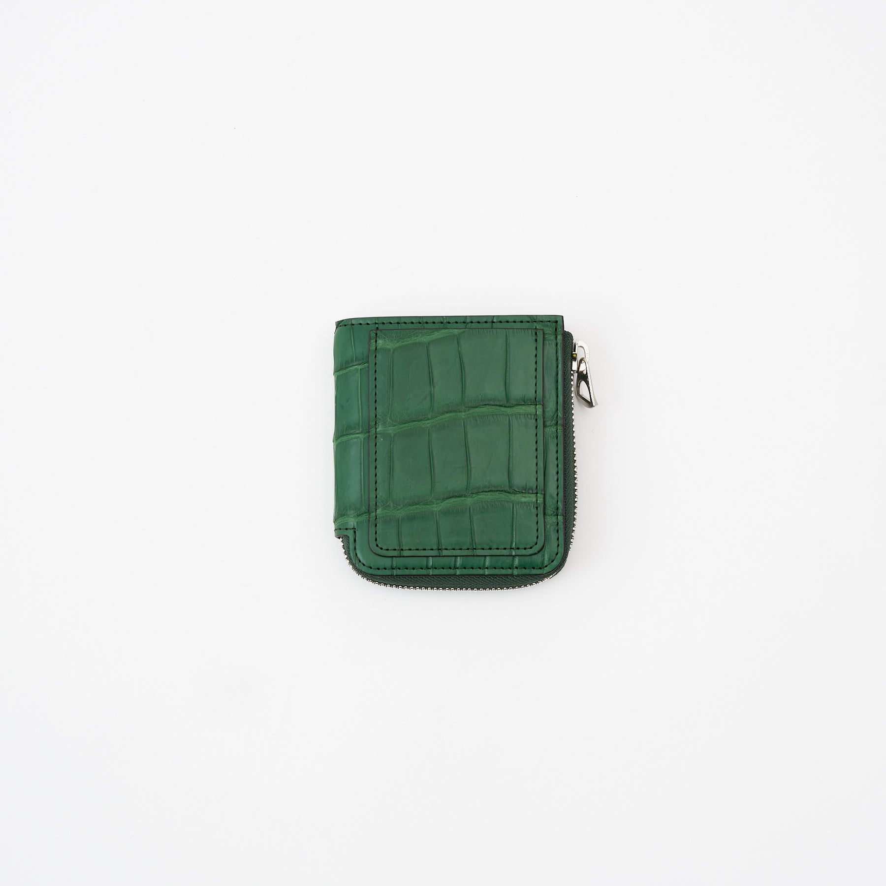 CRISTY VERY COMPACT WLT .5 / POROSUS CROCO｜クロコダイル 本革コンパクト財布 L字ファスナー メンズ レディース｜ITTI（イッチ）公式