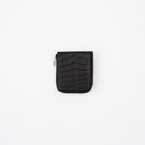 CRISTY VERY COMPACT WLT .5 / POROSUS CROCO｜クロコダイル 本革コンパクト財布 L字ファスナー メンズ レディース｜ITTI（イッチ）公式