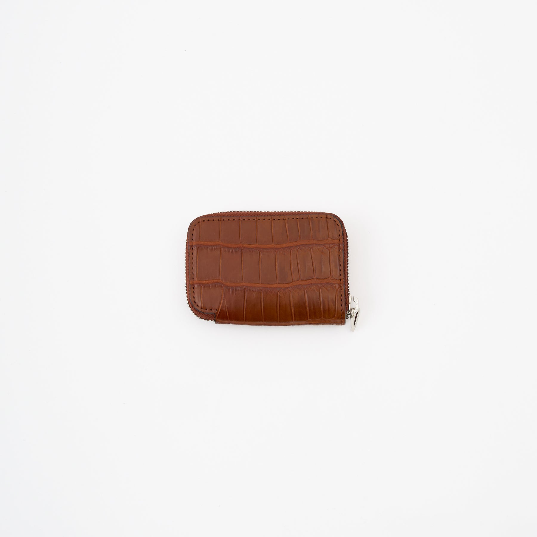 CRISTY COIN CARD WLT / POROSUS CROCO｜クロコダイル 本革ミニ財布 ラウンドファスナー メンズ レディース｜ITTI（イッチ）公式