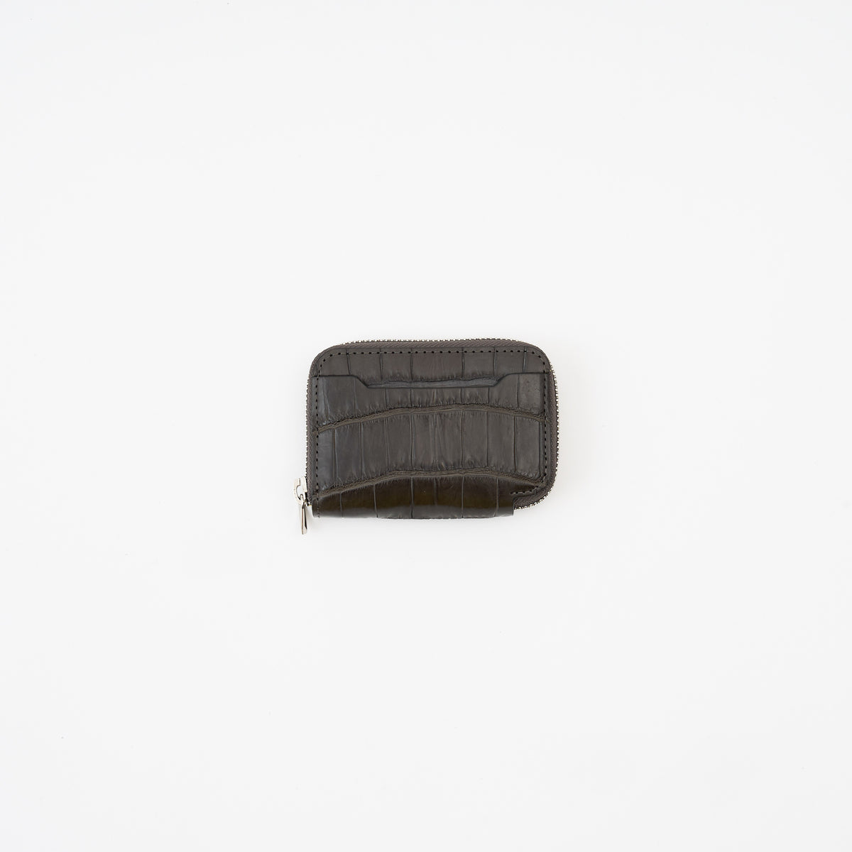 CRISTY COIN CARD WLT / POROSUS CROCO｜クロコダイル 本革ミニ財布 ラウンドファスナー メンズ レディース｜ITTI（イッチ）公式