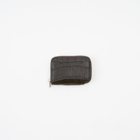 CRISTY COIN CARD WLT / POROSUS CROCO｜クロコダイル 本革ミニ財布 ラウンドファスナー メンズ レディース｜ITTI（イッチ）公式