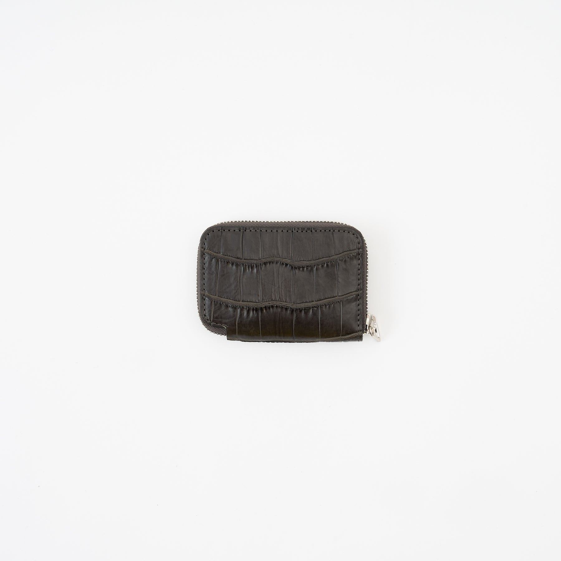 CRISTY COIN CARD WLT / POROSUS CROCO｜クロコダイル 本革ミニ財布 ラウンドファスナー メンズ レディース｜ITTI（イッチ）公式