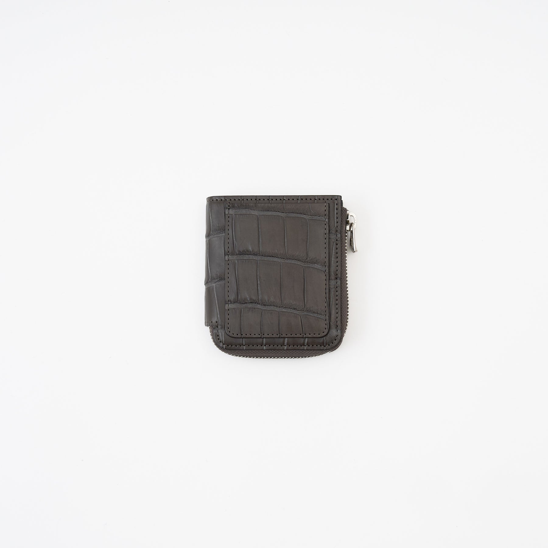 CRISTY VERY COMPACT WLT .5 / POROSUS CROCO｜クロコダイル 本革コンパクト財布 L字ファスナー メンズ レディース｜ITTI（イッチ）公式