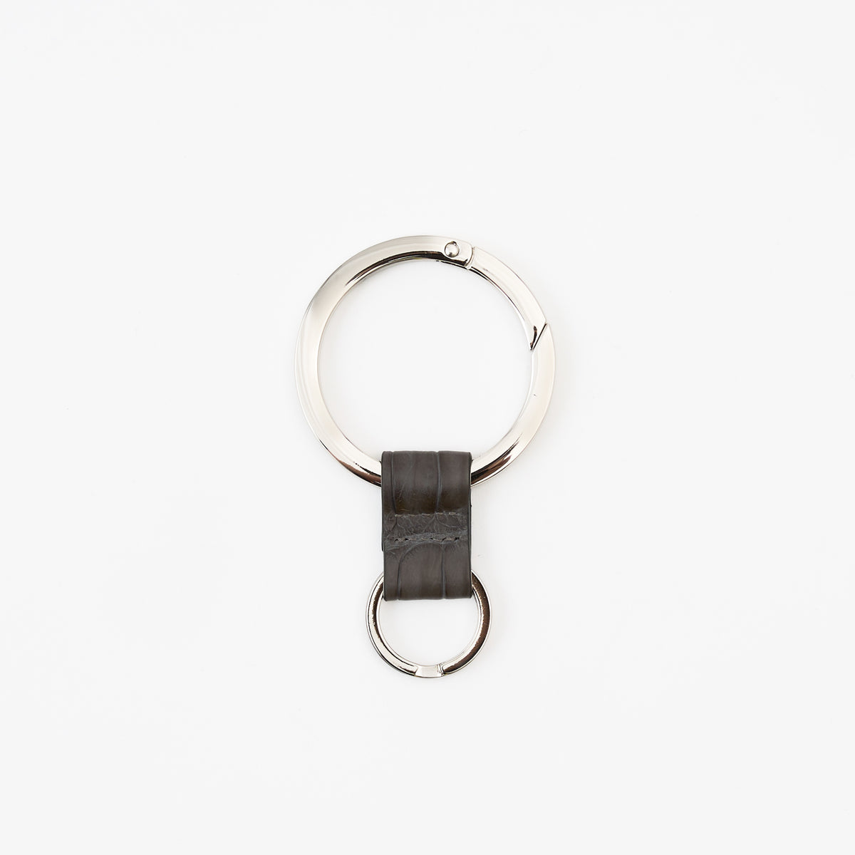 CRISTY RING RING / POROSUS CROCO｜ポロサス クロコダイル 本革キーリング カラビナ メンズ レディース｜ITTI（イッチ）公式