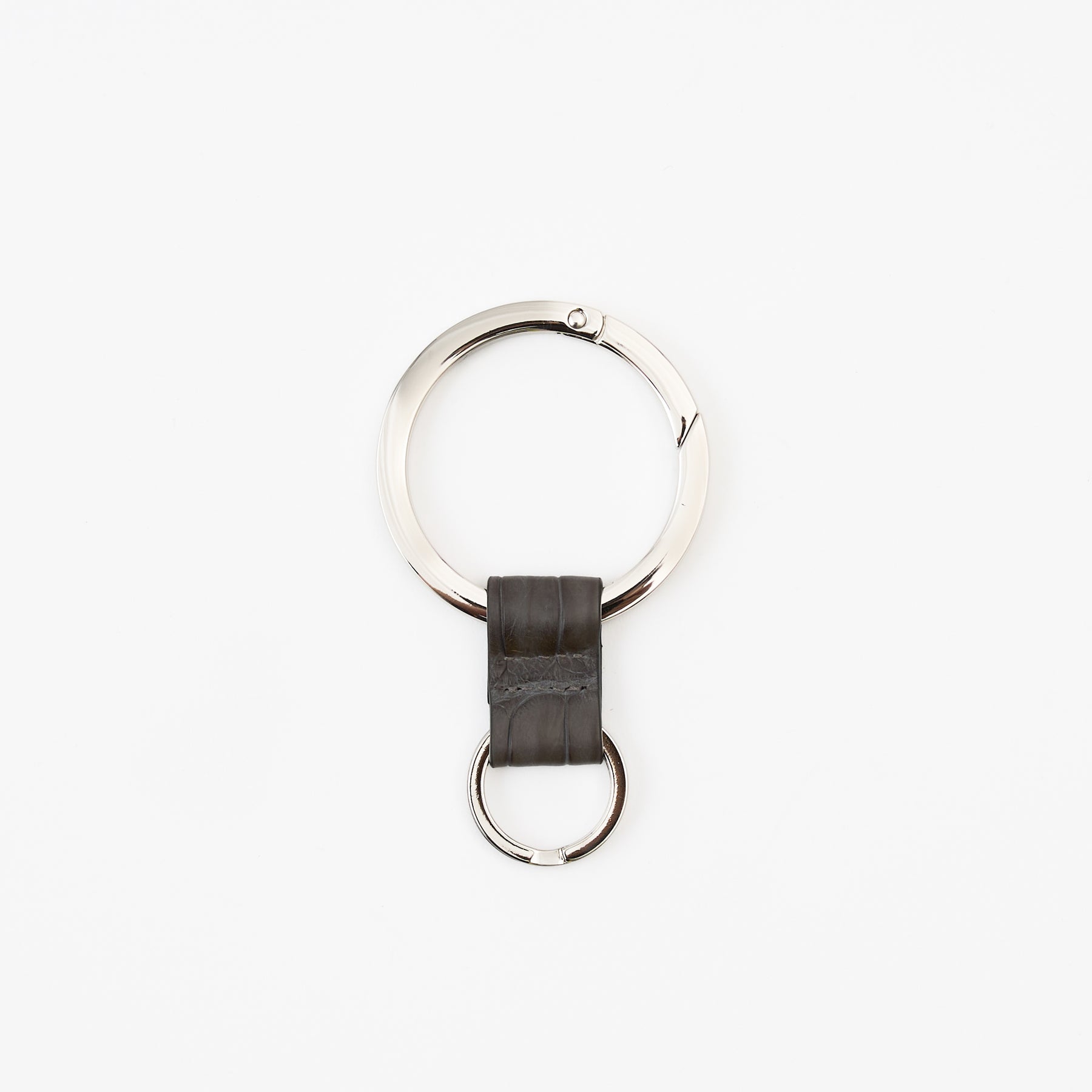 CRISTY RING RING / POROSUS CROCO｜ポロサス クロコダイル 本革キーリング カラビナ メンズ レディース｜ITTI（イッチ）公式
