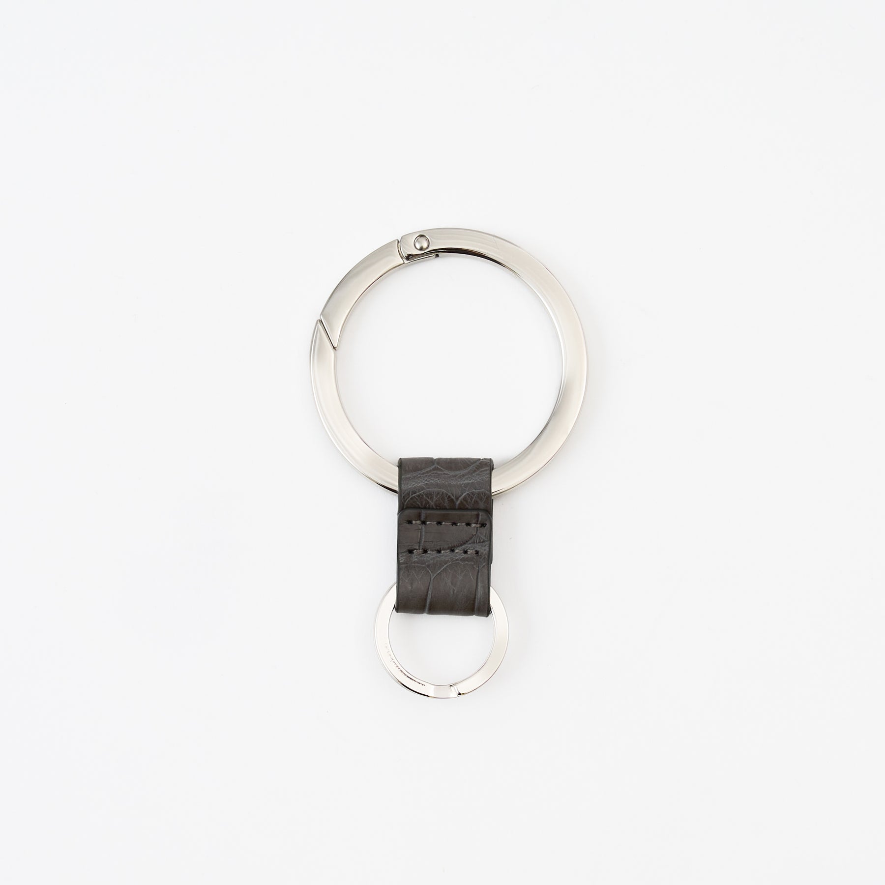 CRISTY RING RING / POROSUS CROCO｜ポロサス クロコダイル 本革キーリング カラビナ メンズ レディース｜ITTI（イッチ）公式