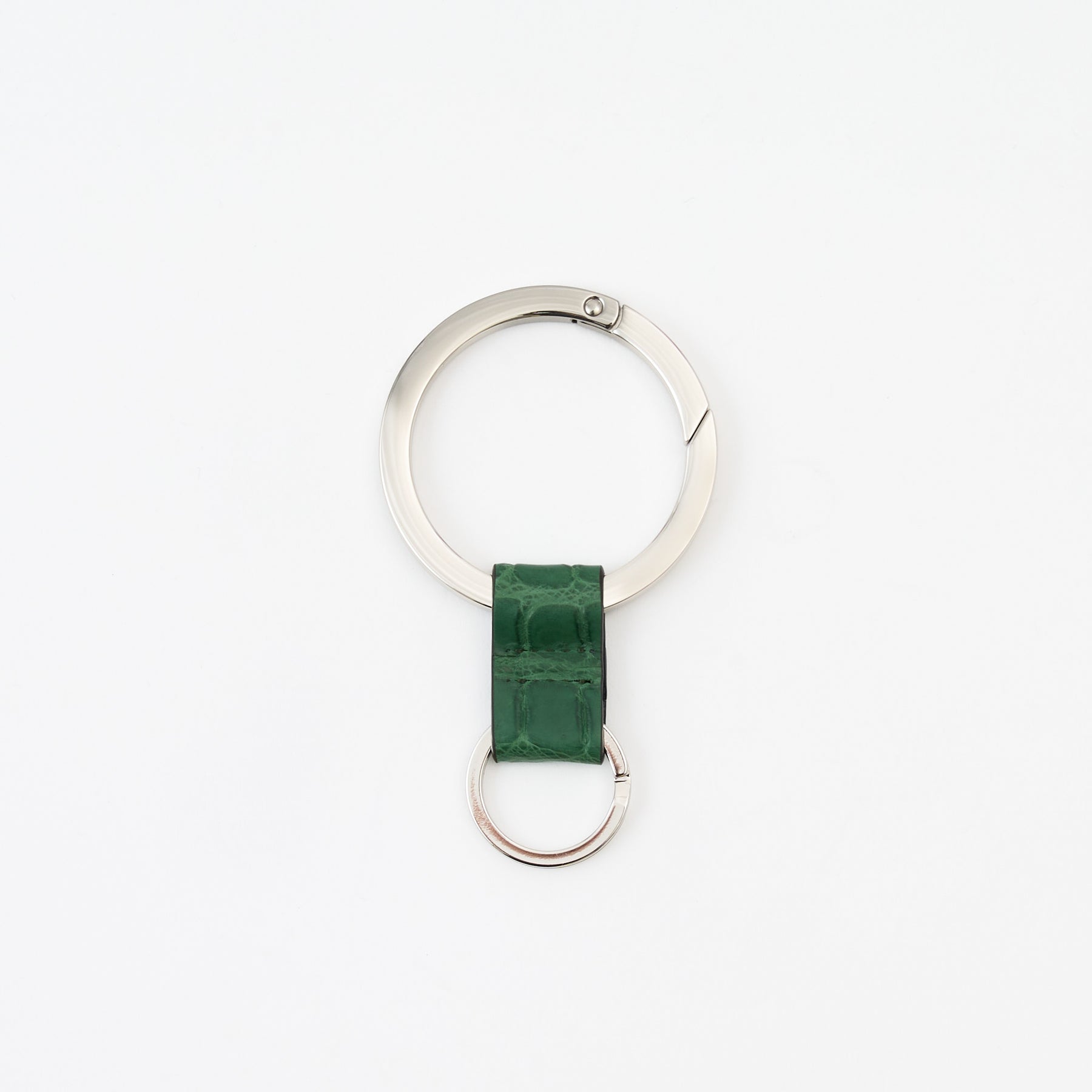 CRISTY RING RING / POROSUS CROCO｜ポロサス クロコダイル 本革キーリング カラビナ メンズ レディース｜ITTI（イッチ）公式