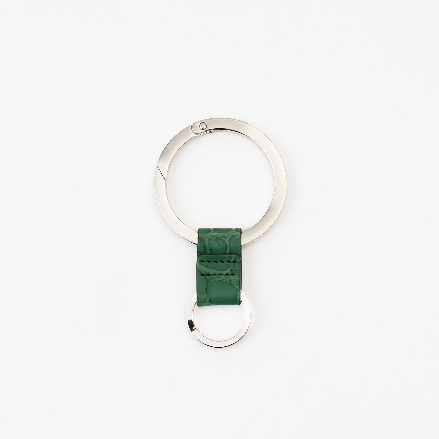 CRISTY RING RING / POROSUS CROCO｜ポロサス クロコダイル 本革キーリング カラビナ メンズ レディース｜ITTI（イッチ）公式