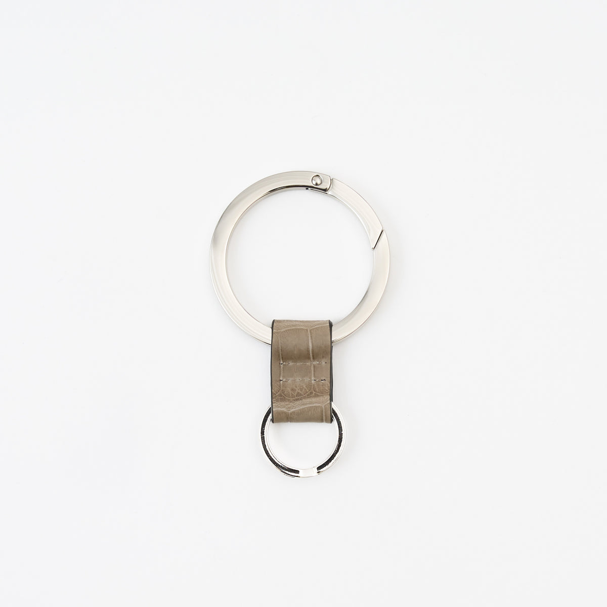 CRISTY RING RING / POROSUS CROCO｜ポロサス クロコダイル 本革キーリング カラビナ メンズ レディース｜ITTI（イッチ）公式
