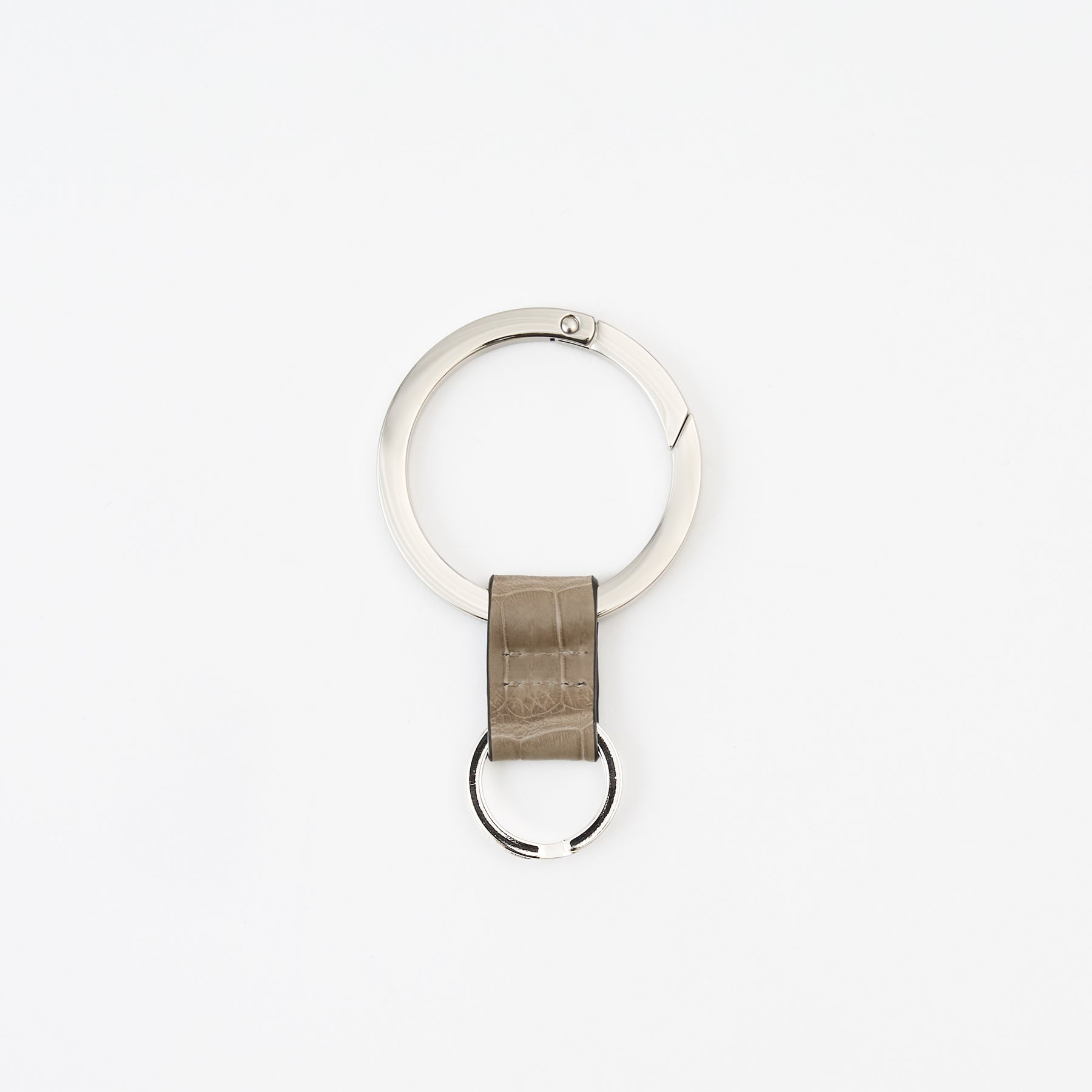 CRISTY RING RING / POROSUS CROCO｜ポロサス クロコダイル 本革キーリング カラビナ メンズ レディース｜ITTI（イッチ）公式