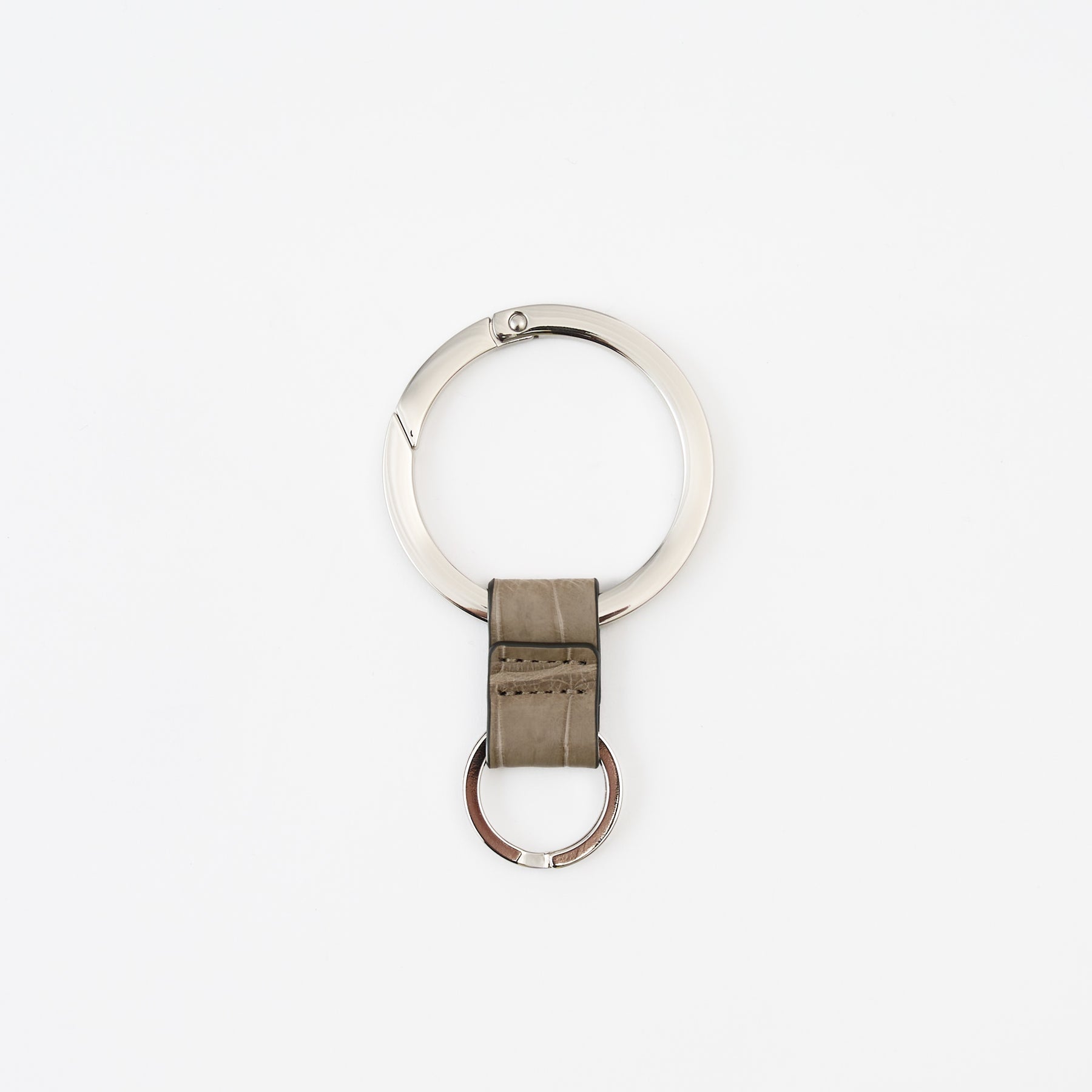 CRISTY RING RING / POROSUS CROCO｜ポロサス クロコダイル 本革キーリング カラビナ メンズ レディース｜ITTI（イッチ）公式