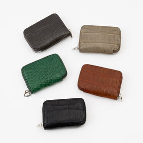 CRISTY COIN CARD WLT / POROSUS CROCO【LIMITED】