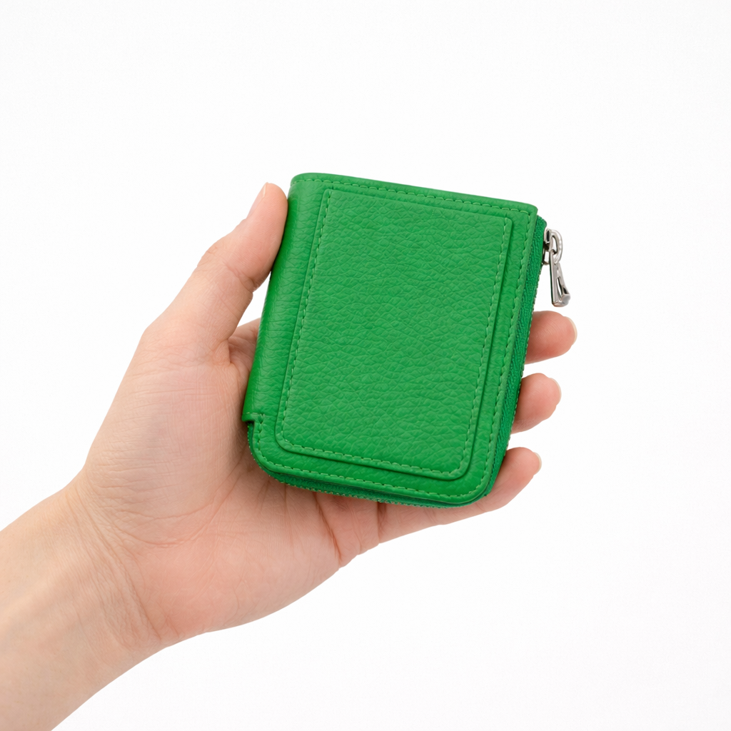 ITTI (イッチ) | CRISTY VERY COMPACT WLT.5 / 21Q3-4 (クリスティベリーコンパクトウォレット)本革 グラスグリーン 財布 キャッシュレス メンズ レディース 限定 さいふ サイフ