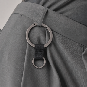 CRISTY RING RING / BK COLLECTION｜オールブラック仕様の本革キーリング メンズ レディース ギフト｜ITTI（イッチ）公式