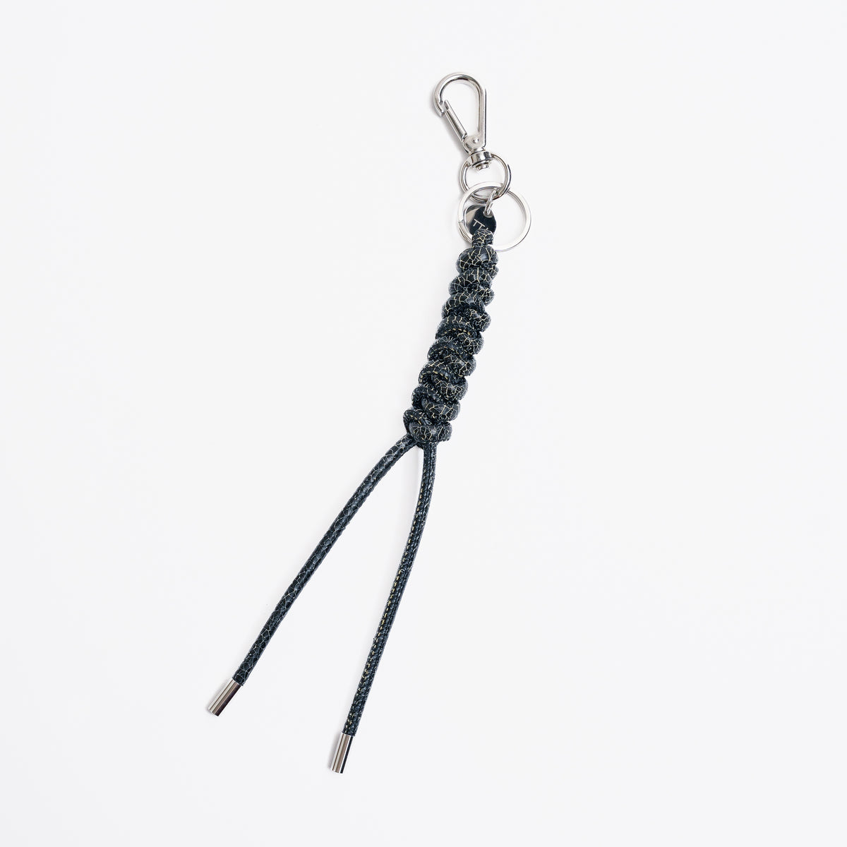 CRISTY SNAKE KNOT CHARM / CRACK｜アップサイクルレザーの