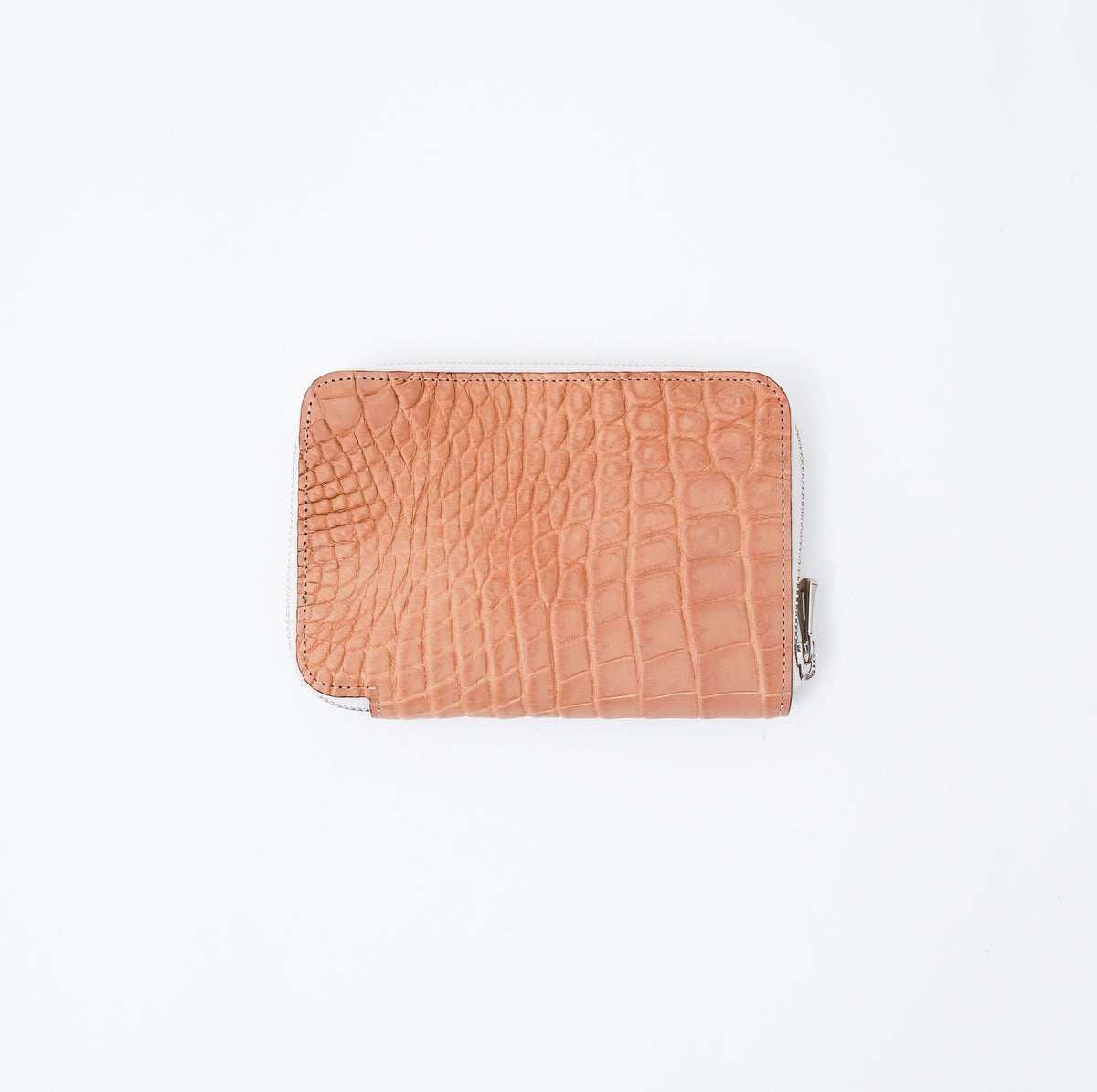 ITTI (イッチ) | CRISTY STUFFING MID WLT .5 / NUME CROCO(クリスティスタッフィングミッドウォレット/ヌメクロコダイル) メンズ レディース ミディアム財布 大きい サイフ さいふ レザー ブランド ビジネス 本革 ワニ 鰐 エルメス ベージュ キャメル 肌色 ナチュラル