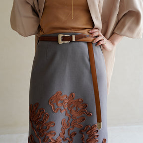 ITTI (イッチ) | Metal by The Letters SLIM WESTERN BELT / STNB (メタルバイザレターズ スリムウエスタンベルト / スムースヌバック) | 切り替え レザー ブランド 贈り物 ギフト プレゼント