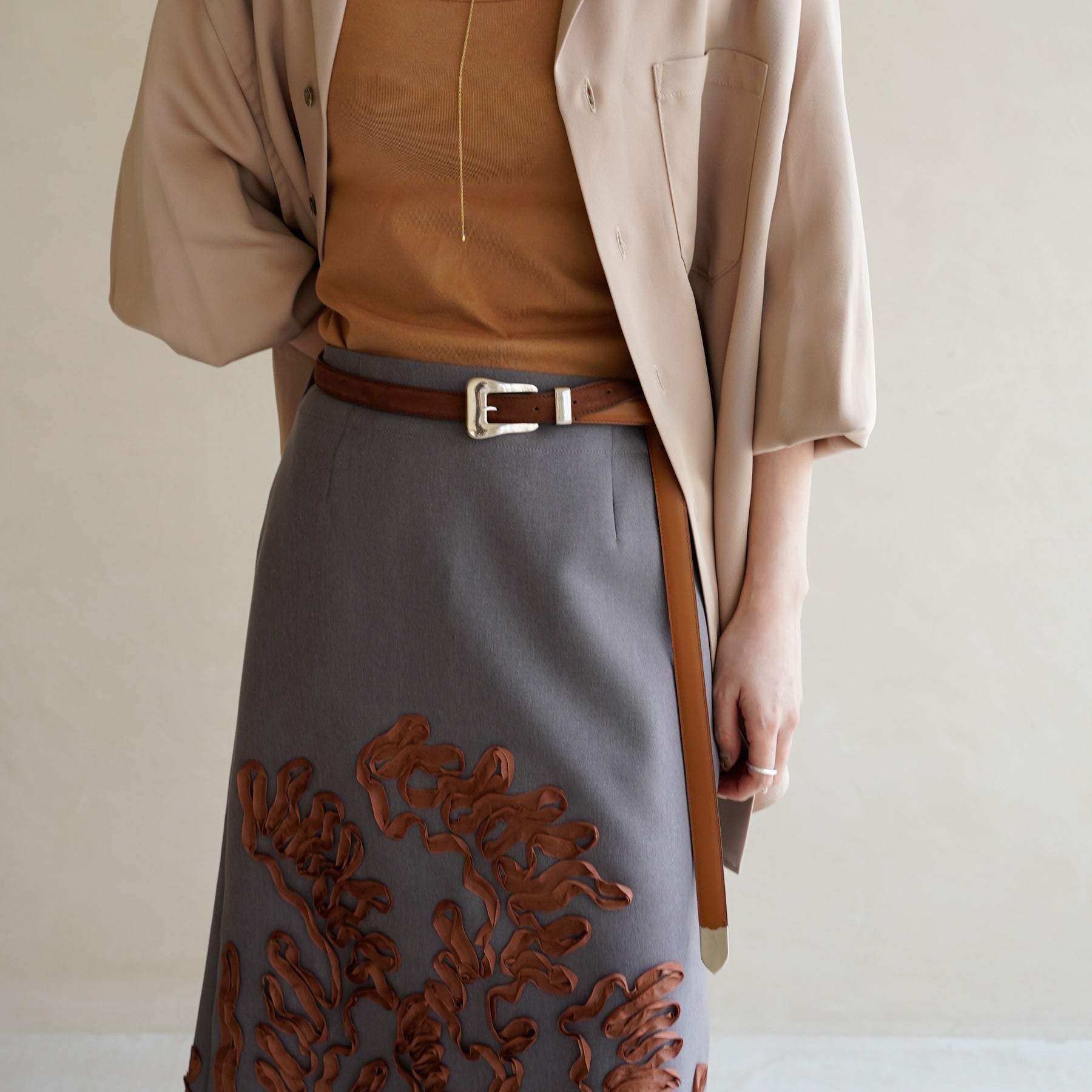 ITTI (イッチ) | Metal by The Letters SLIM WESTERN BELT / STNB (メタルバイザレターズ スリムウエスタンベルト / スムースヌバック) | 切り替え レザー ブランド 贈り物 ギフト プレゼント