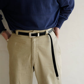 ITTI (イッチ) | Metal by The Letters SLIM WESTERN BELT / STNB (メタルバイザレターズ スリムウエスタンベルト / スムースヌバック) | 切り替え レザー ブランド 贈り物 ギフト プレゼント