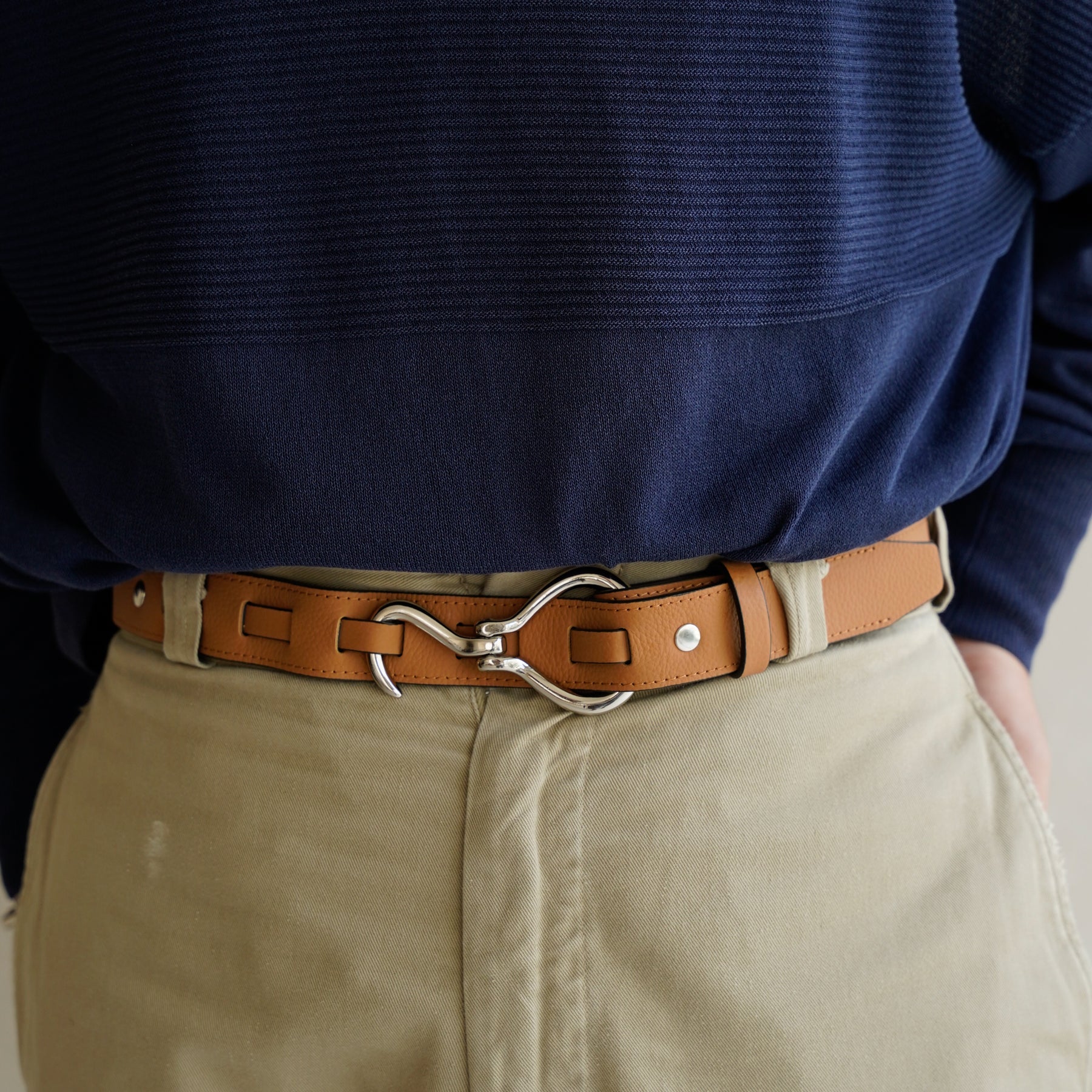 ITTI (イッチ) | HERRIE HOOK BELT / DIPLO JP (ヘリーフックベルト / ディプロジャパン) | シュリンク レザー シボ メンズ レディース サイズ 調整 ブランド