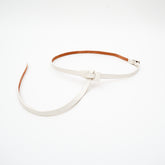HERRIE KNOT BELT / THUG (ヘリーノットベルト / サグ) - ITTI (イッチ) | レザー ナロー 革小物 サイズ フリー メンズ レディース ブランド ホワイト 白 