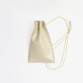 ITTI (イッチ) - HERRIE KINCHAKU POUCH - PM / CRACK (ヘリー巾着ポーチ / クラック) 鞄 かばん カバン ショルダー キンチャク きんちゃく レザー ブランド メンズ レディース
