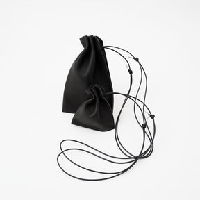 HERRIE KINCHAKU POUCH - PM / DIPLO NUDE｜国産レザー巾着ポーチ ミニバッグ メンズ レディース｜ITTI（イッチ）公式