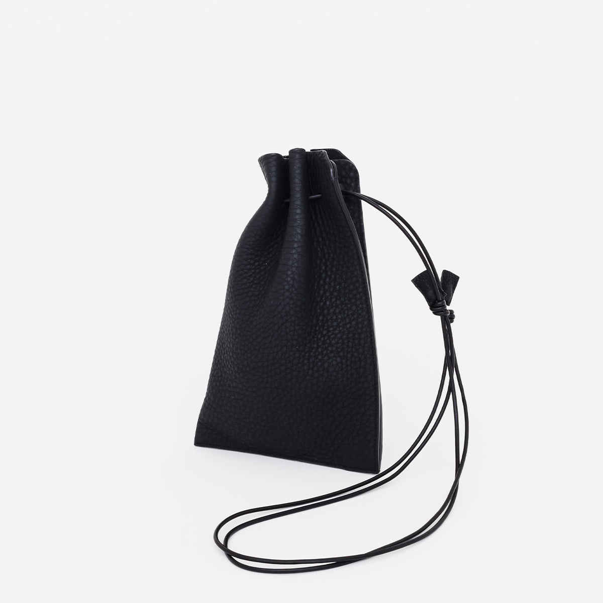 ITTI (イッチ) | HERRIE KINCHAKU POUCH - PM / DIPLO SKY(ヘリー キンチャクポーチ - ピーエム / ディプロスカイ)レザー 巾着 バッグ カバン 鞄 かばん ポーチ 本革
