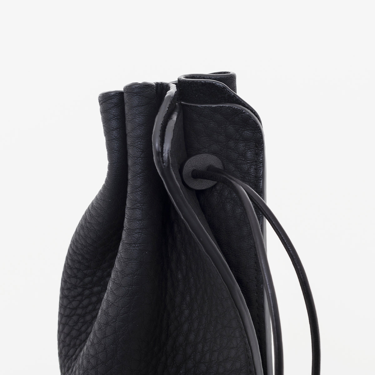 ITTI (イッチ) | HERRIE KINCHAKU POUCH - PM / DIPLO SKY(ヘリー キンチャクポーチ - ピーエム / ディプロスカイ)レザー 巾着 バッグ カバン 鞄 かばん ポーチ 本革