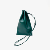 HERRIE KINCHAKU POUCH - PM / RAPTO FLEX｜ミニマル 巾着ポーチ 本革 ブラック メンズ レディース｜ITTI（イッチ）公式