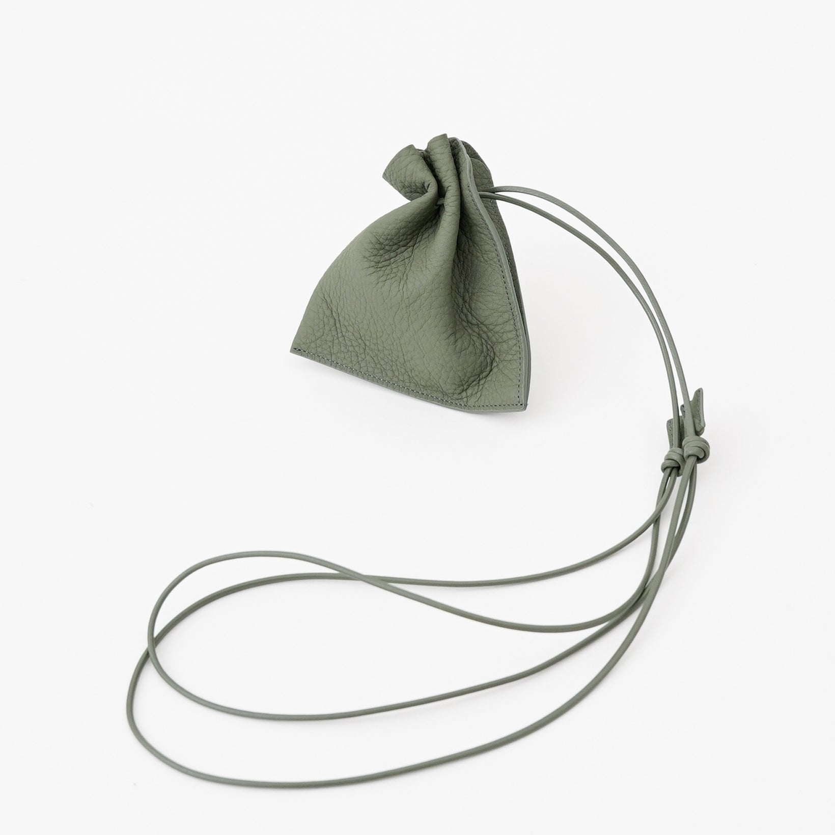 HERRIE KINCHAKU POUCH - XXS / DIPLO SKY｜サステナブル本革 巧着ミニポーチ メンズ レディース ギフト｜ITTI（イッチ）公式