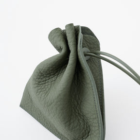 HERRIE KINCHAKU POUCH - XXS / DIPLO SKY｜サステナブル本革 巧着ミニポーチ メンズ レディース ギフト｜ITTI（イッチ）公式