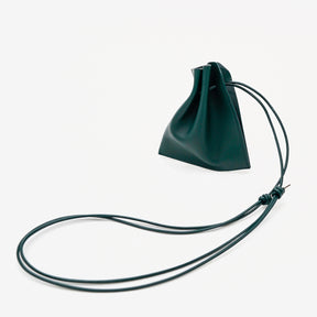 HERRIE KINCHAKU POUCH - XXS / RAPTO FLEX｜レザー ミニ巾着ポーチ 首掛け アクセサリー メンズ レディース｜ITTI（イッチ）公式