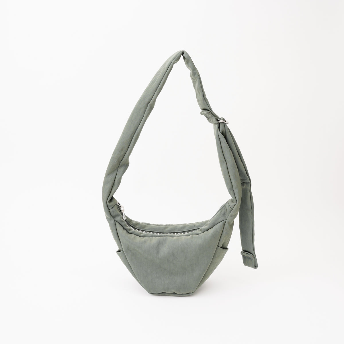 ANNIE PUFFER MINI MOON BAG / ACRYLIC CERATO BRIGHT｜ハリのある塩縮ナイロンのミニ三日月ショルダーバッグ メンズ レディース｜ITTI（イッチ）公式
