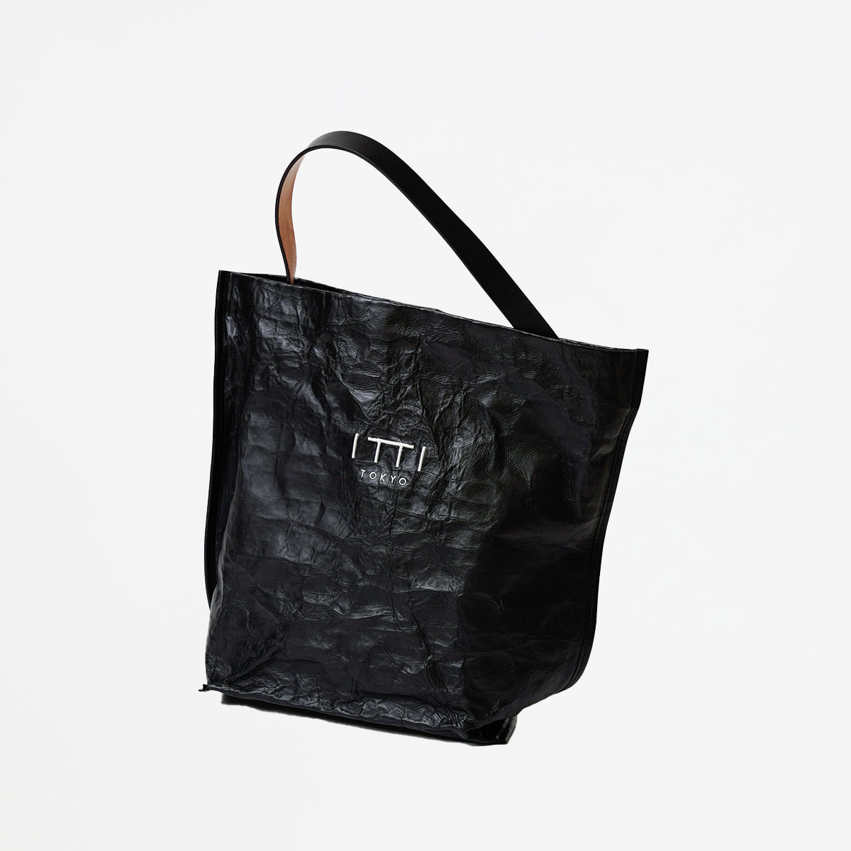 ITTI (イッチ) | MARY PAPER BUCKET BAG - S / PTERA (マリーペーパーバケットバッグ - プチモデル / プテラ) カバン かばんトート 鞄 レザー 形状記憶 メンズ レディース ブランド ショルダー 黒 black ブラック