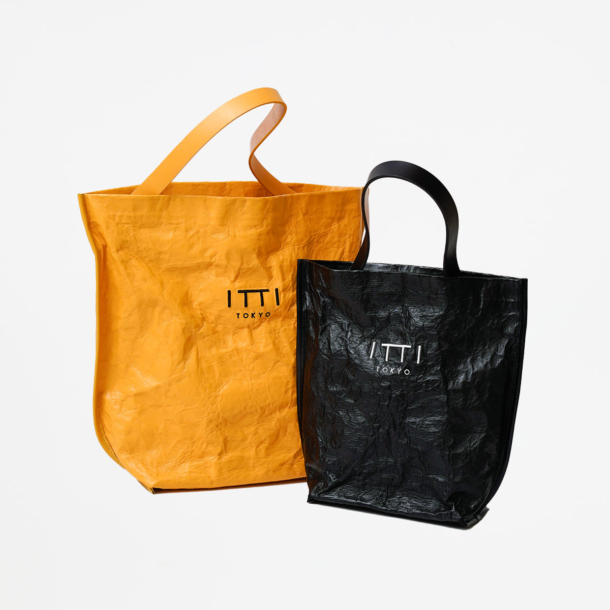 ITTI (イッチ) | MARY PAPER BUCKET BAG - S / PTERA (マリーペーパーバケットバッグ - プチモデル / プテラ) カバン かばんトート 鞄 レザー 形状記憶 メンズ レディース ブランド ショルダー 黒 black ブラック Yellow イエロー 黄色