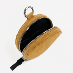 MICHELLE CIRCLE POUCH / MOSSA LDN｜イタリア製弱撥水スエード使用 本革サークルポーチ ミニバッグ メンズ レディース ギフト｜ITTI（イッチ）公式
