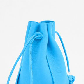 HERRIE KINCHAKU POUCH - GPM / DIPLO SKY - 25Q3｜巾着ポーチ 本革 スマホ 財布収納｜ITTI（イッチ）公式