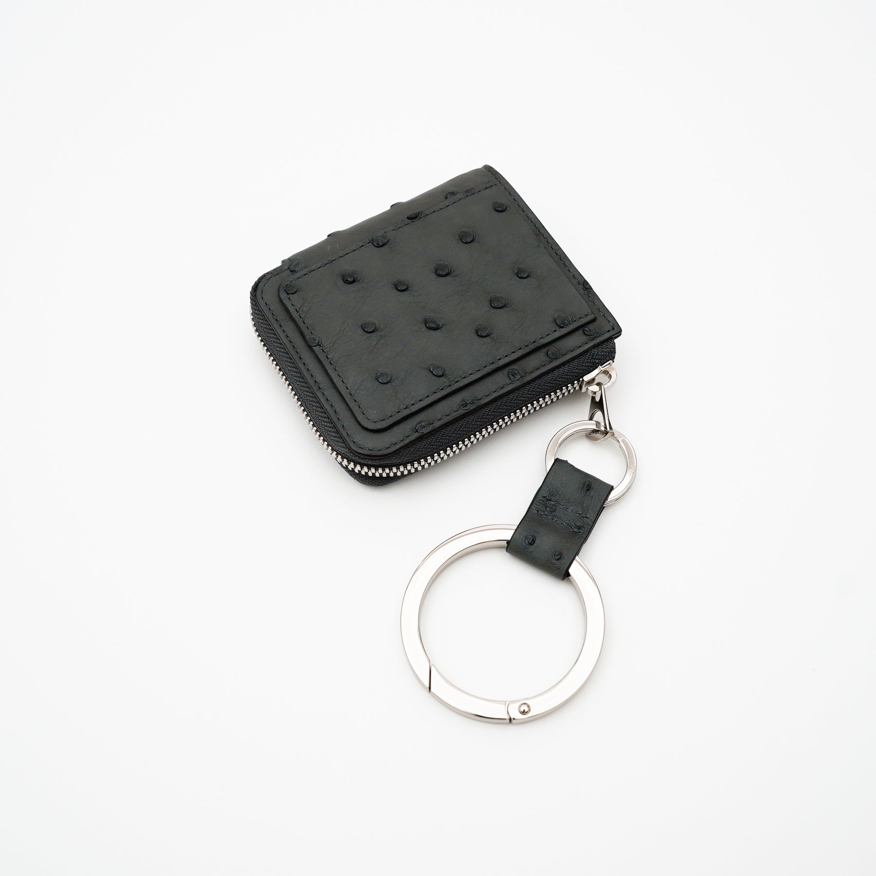 CRISTY RING RING / OSTRICH｜オーストリッチレザーキーリング メンズ レディース｜ITTI（イッチ）公式