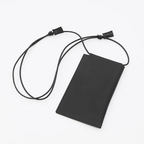 ITTI (イッチ) | HERRIE PHONE POUCH / CARIB(ヘリーフォンポーチ/カリブ)レザー 本革 モバイル スマホ 携帯 ケース ストラップ メンズ レディース ブランド カウ 収納 鞄 ミニ バッグ カバン かばん ブラック 黒