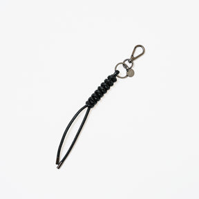 ITTI (イッチ) | CRISTY SNAKEKNOT CHARM BK / STCOW (クリスティスネークノットチャームブラックコレクション / ステッチカウレザーレザー) キーリング ホルダー チャーム レザー ブランド 黒 メンズ レディース