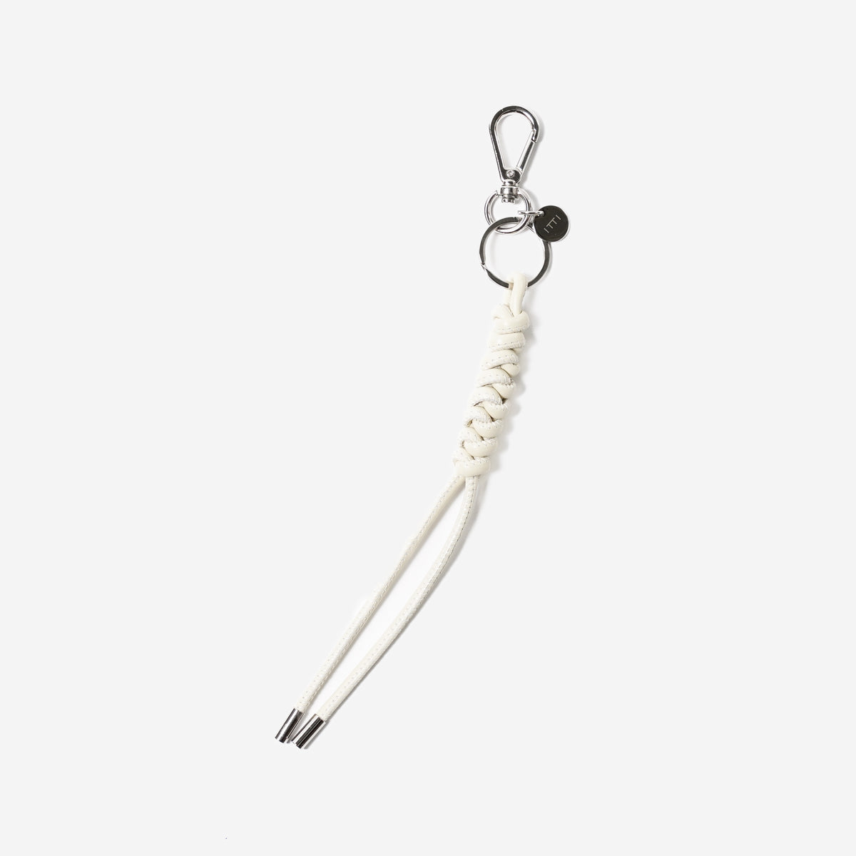 CRISTY SNAKE KNOT CHARM / STCOW (クリスティスネークノットチャーム / ステッチカウレザー) - ITTI (イッチ) キーチャーム キーホルダー オフ ホワイト アイボリー 白 ギフト プレゼント 贈り物 ブランド 