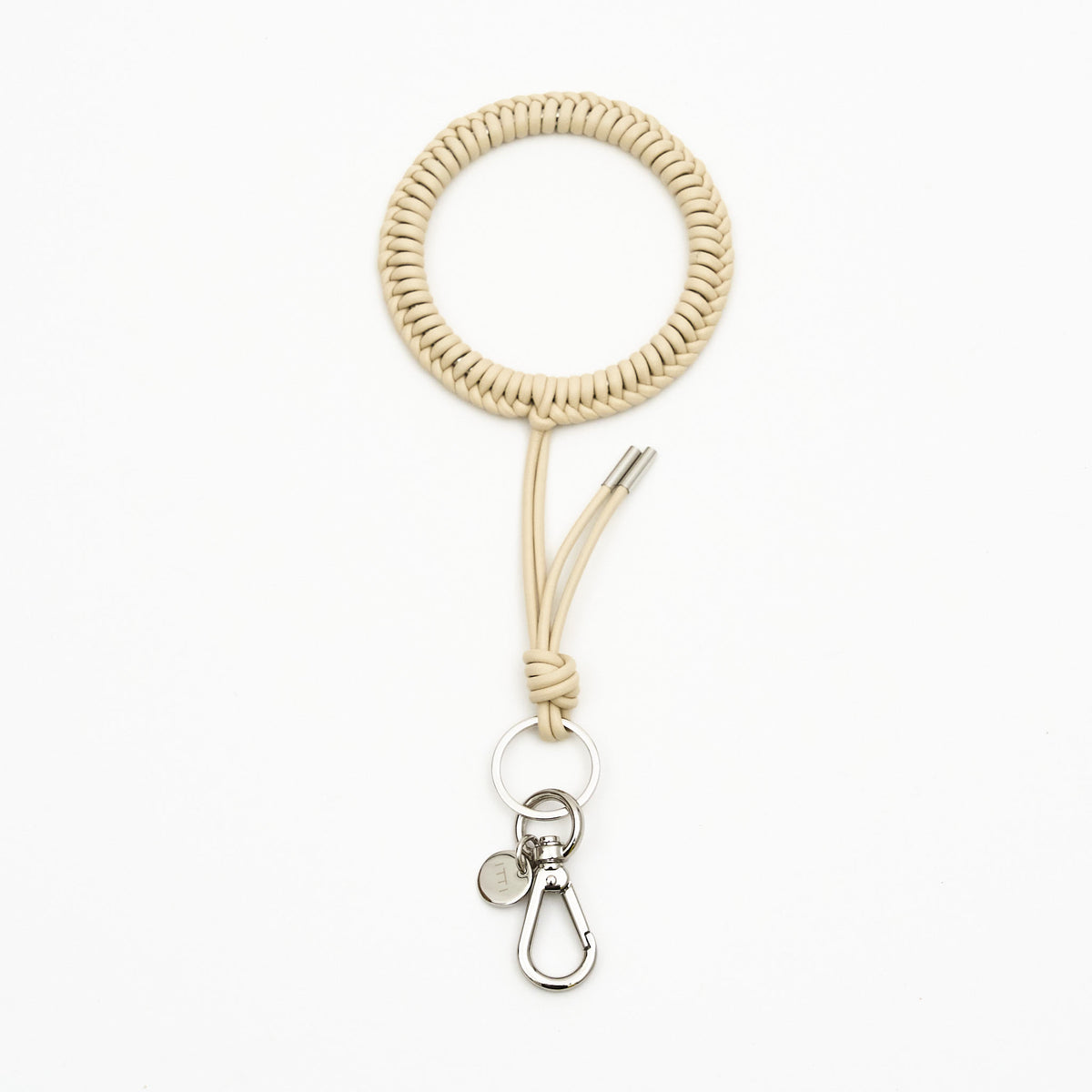 ITTI (イッチ) | CRISTY KNOT WRIST CIRCLE CHARM / RAPTO JP (クリスティノットリストサークルクリスティノットリストサークルチャーム / ラプト) キーホルダー 手首 ストラップ レザー ブランド メンズ レディース スマホ 携帯 モバイル サイフ 財布 さいふ トープ ベージュ ブラウン グレージュ
