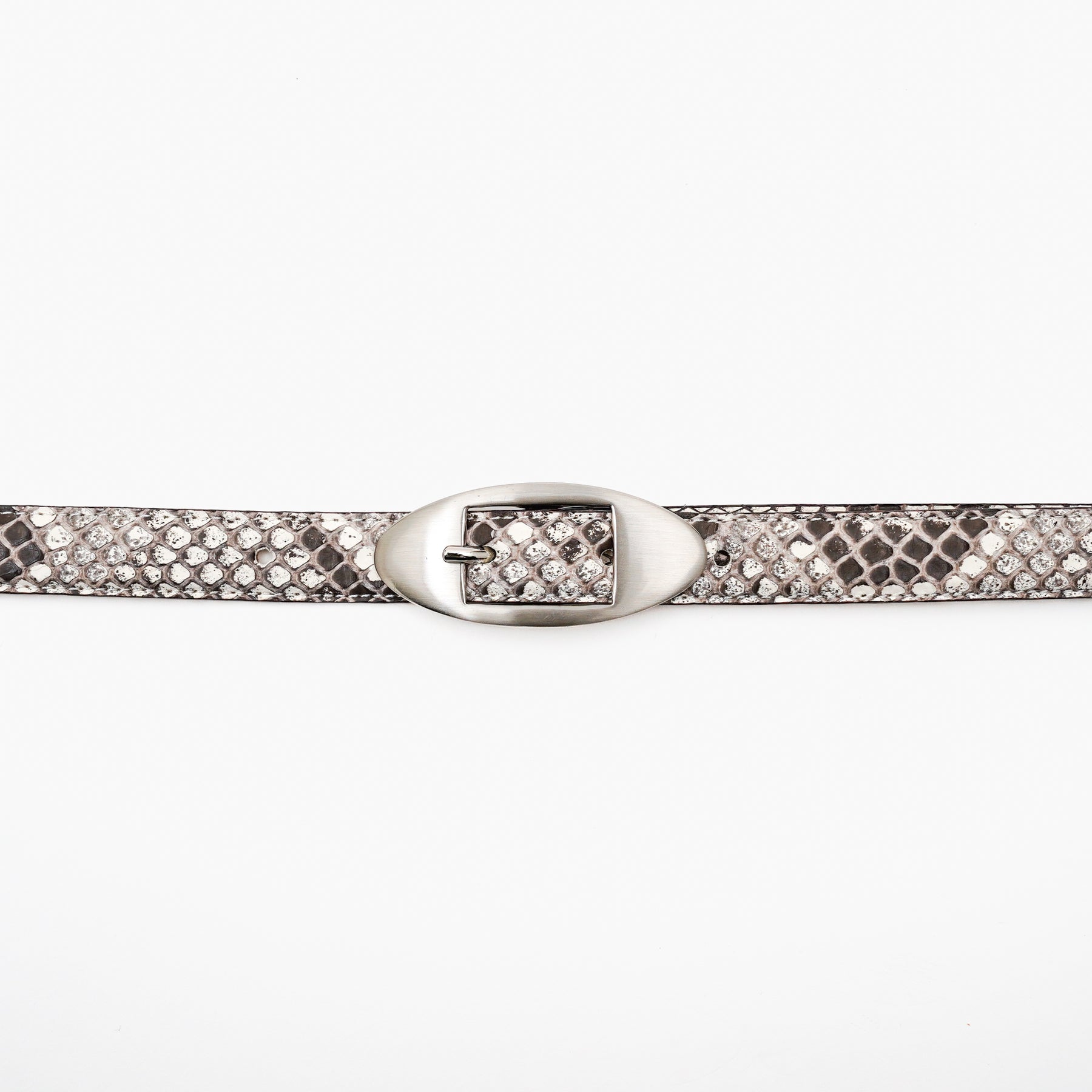 ITTI (イッチ) | HERRIE W BUCKLE BELT / MOLURUS (ヘリーダブルバックルベルト / モラレスパイソンレザー) | ブランド 蛇 柄 メンズ レディース プレゼント 贈り物 ギフト