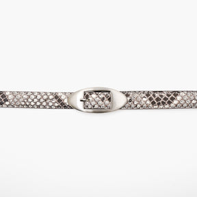 ITTI (イッチ) | HERRIE W BUCKLE BELT / MOLURUS (ヘリーダブルバックルベルト / モラレスパイソンレザー) | ブランド 蛇 柄 メンズ レディース プレゼント 贈り物 ギフト