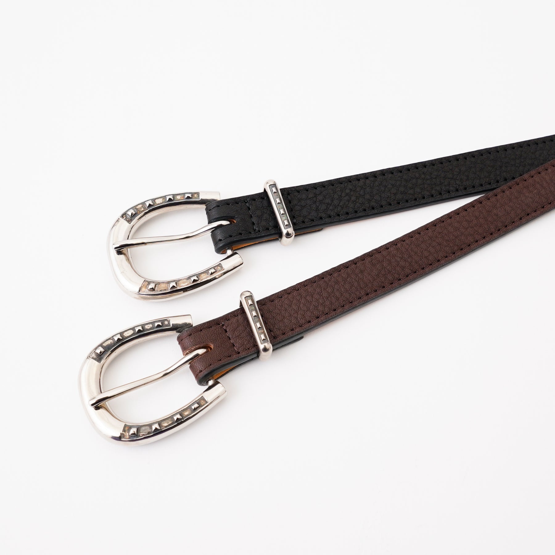 METAL BY THE LETTERS HORSE BIT BUCLE BELT｜真鍮馬蹄バックル 本革ウエスタンベルト メンズ レディース ユニセックス｜ITTI（イッチ）公式