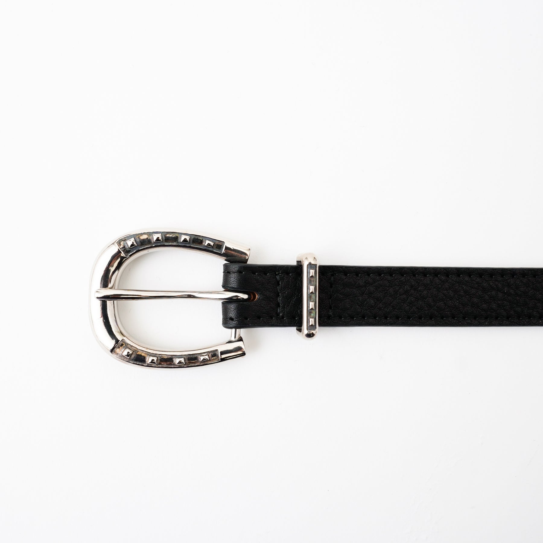 METAL BY THE LETTERS HORSE BIT BUCLE BELT｜真鍮馬蹄バックル 本革ウエスタンベルト メンズ レディース ユニセックス｜ITTI（イッチ）公式