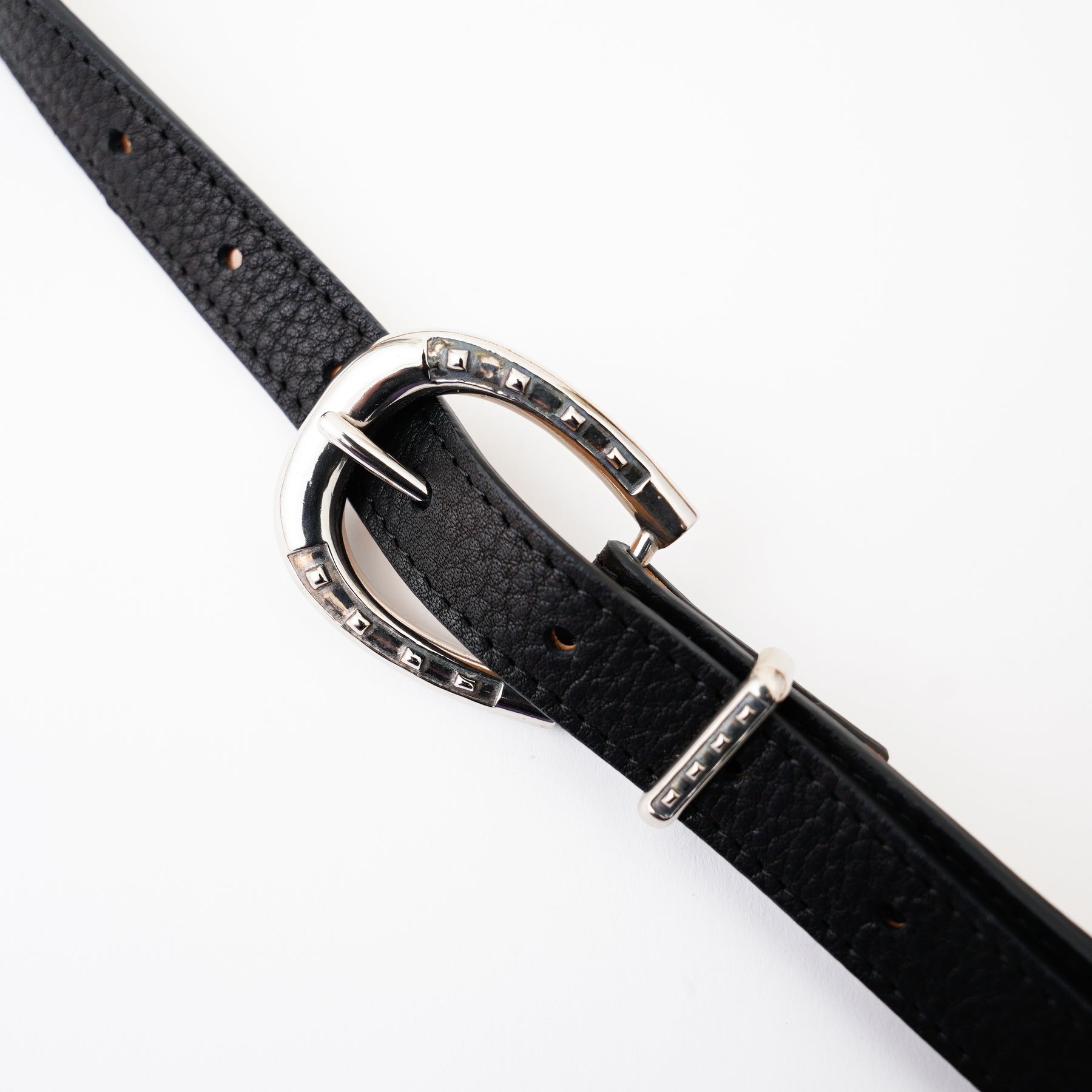 METAL BY THE LETTERS HORSE BIT BUCLE BELT｜真鍮馬蹄バックル 本革ウエスタンベルト メンズ レディース ユニセックス｜ITTI（イッチ）公式