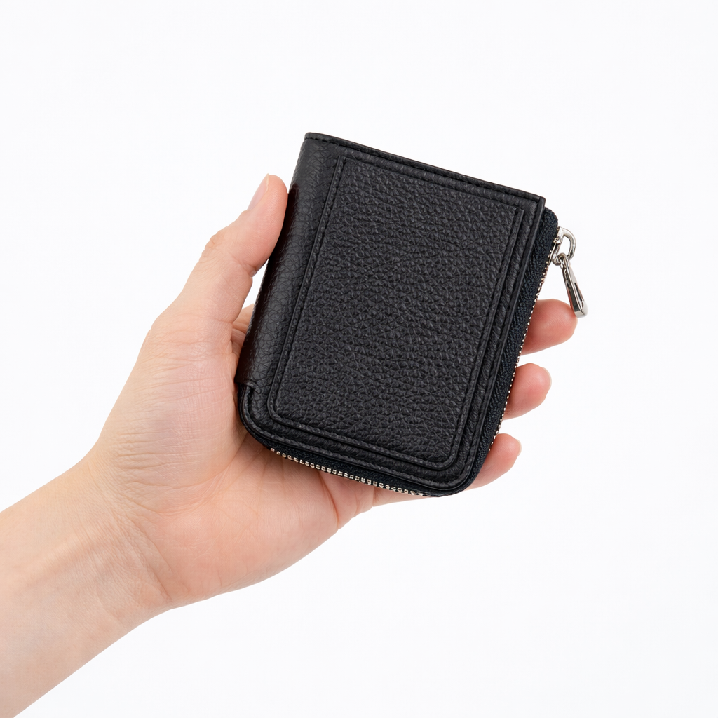 ITTI (イッチ) | CRISTY VERY COMPACT WLT.5 / BK COLLECTION｜本革 ミニ財布 カーフレザー メンズ レディース キャッシュレス 小さい 黒 限定 リミテッド