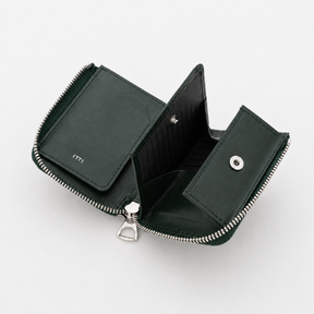 CRISTY VERY COMPACT WLT .5 / DIPLO FJORD｜本革 レザー ミニ財布 メンズ レディース 限定 リミテッド キャッシュレス ブランド ダーク グリーン 深 緑 開運 縁起 金運｜ITTI (イッチ) 公式 